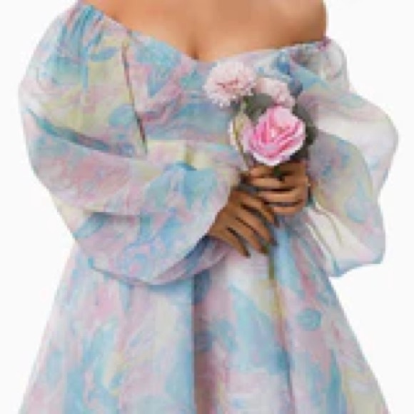 Rosedress babydoll puff-sleeve dress 👗 - Picture 6 of 6